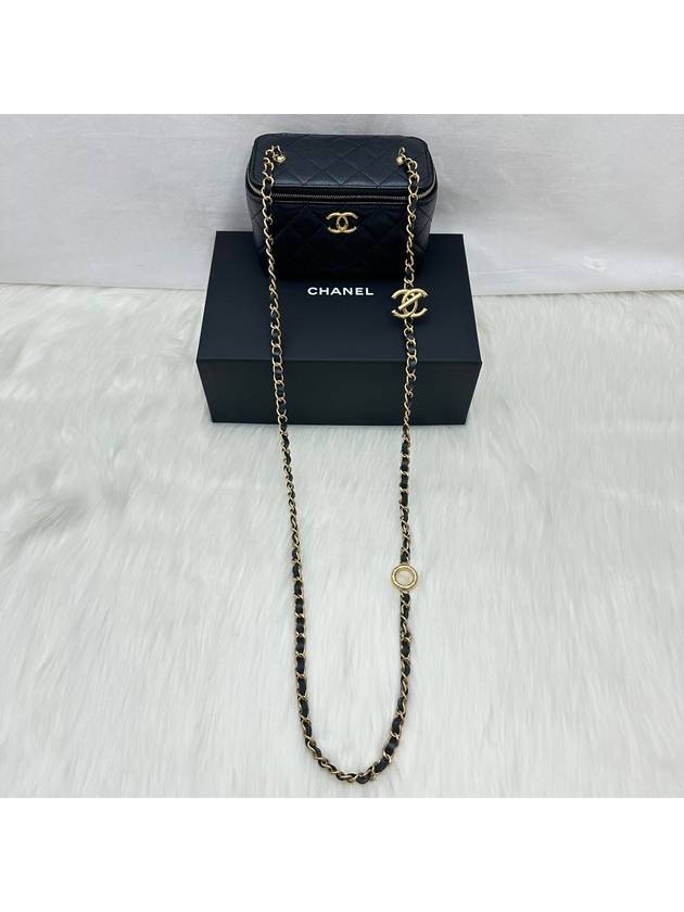 24 Year Mini Bag New Season Vanity Caviar Gold Black