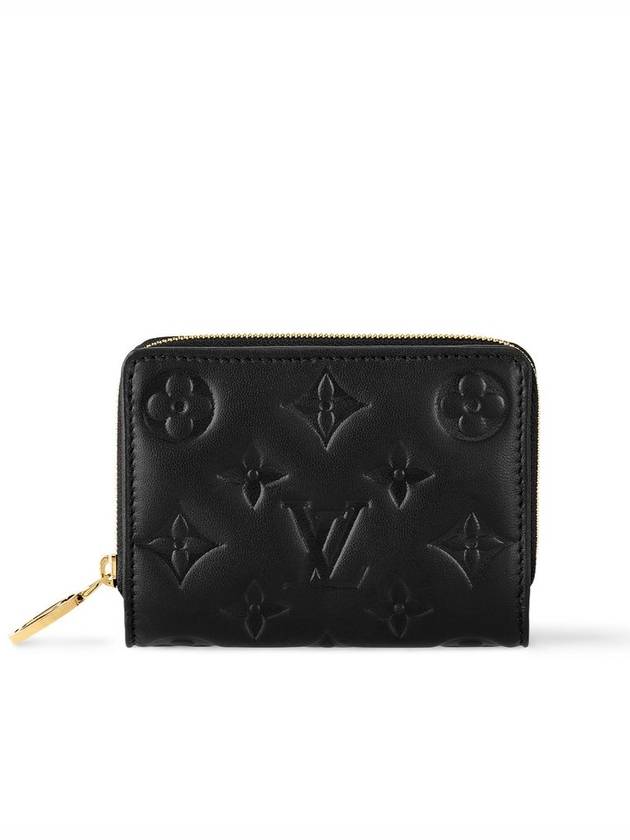 Women's Lou Monogram Lambskin Coin Purse Black