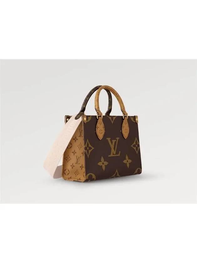 Women's Onthego PM Monogram Tote Bag Brown