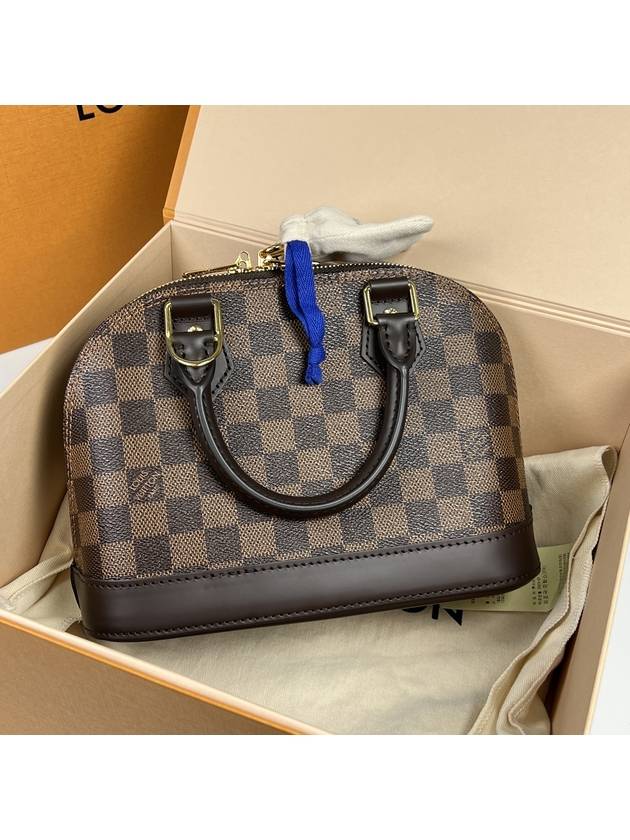 Alma BB Damier Eben Tote Bag