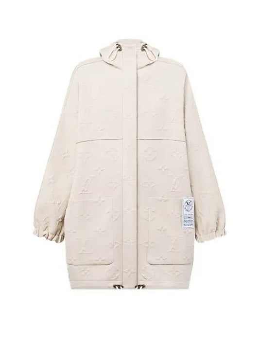 3D Monogram Hooded Jacket Light Beige 1AC0WQ