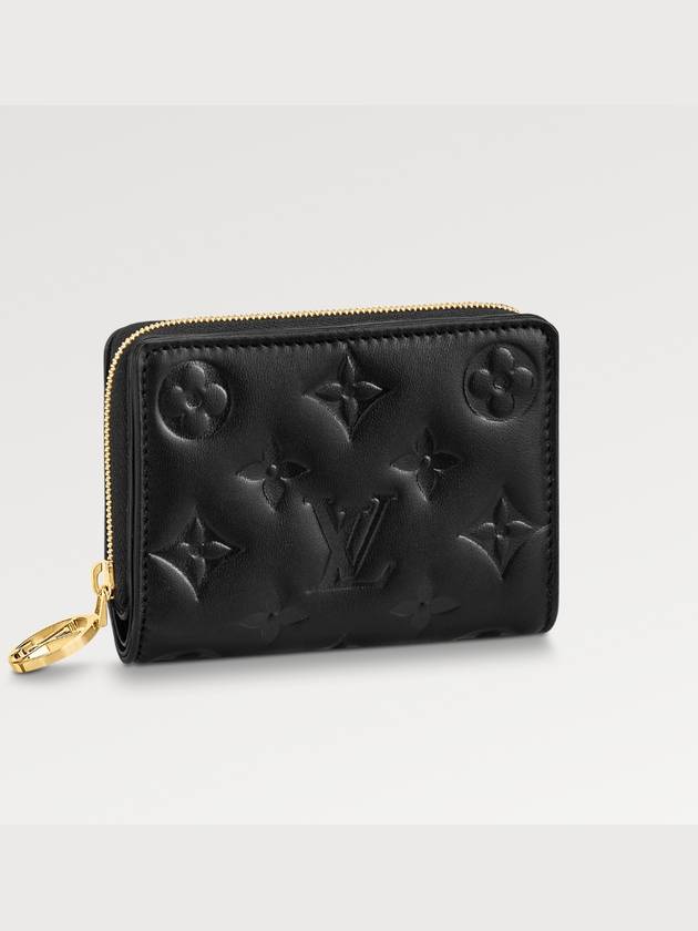 Women's Lou Monogram Lambskin Coin Purse Black