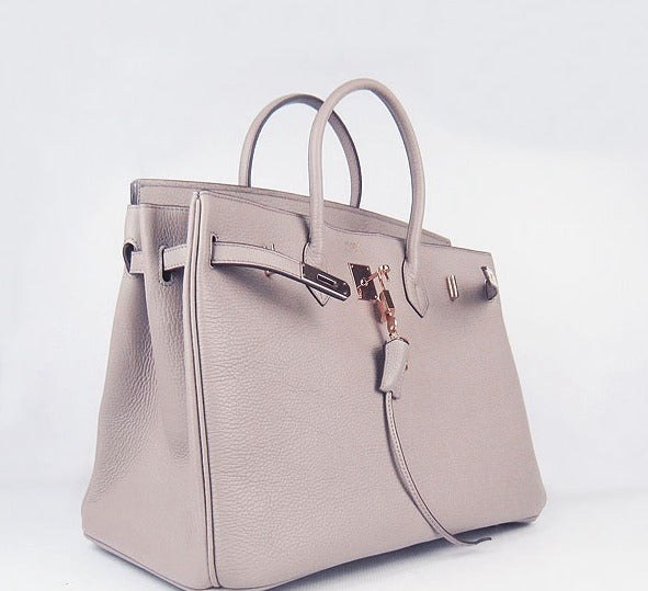 Hermes Birkin 35CM Togo Leather Handbags 6099 grey golden