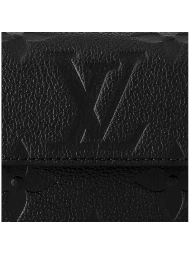 Women's Ivy Monogram Empreinte Chain Long Wallet Black