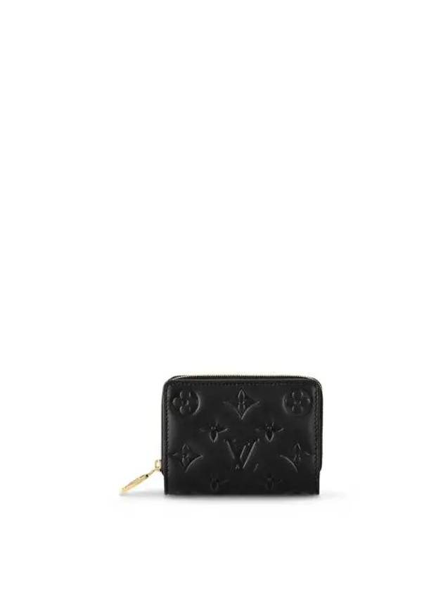 Women's Lou Monogram Lambskin Coin Purse Black