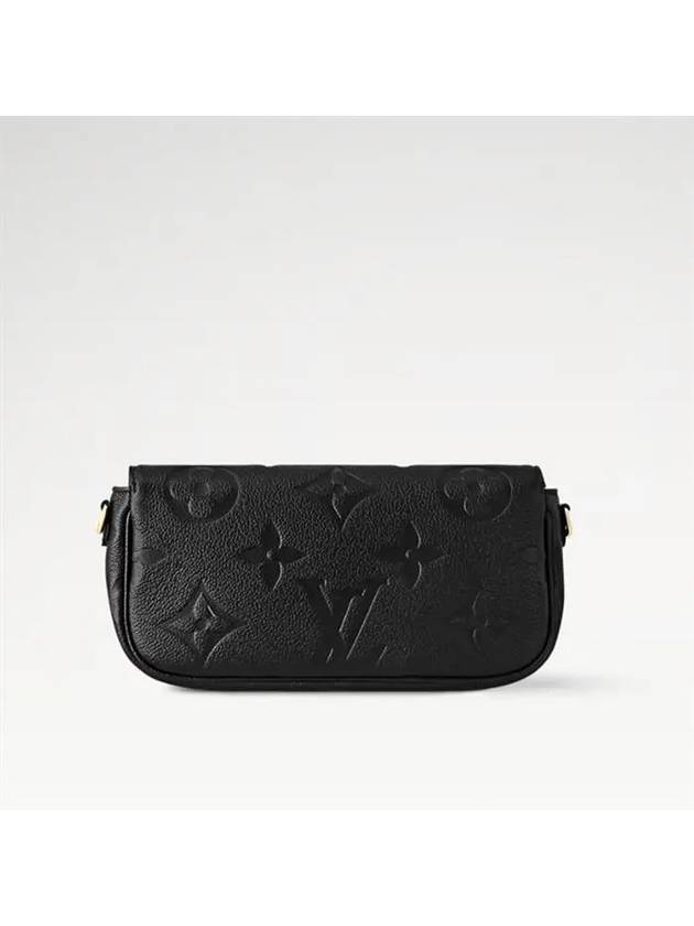 Women's Ivy Monogram Empreinte Chain Long Wallet Black