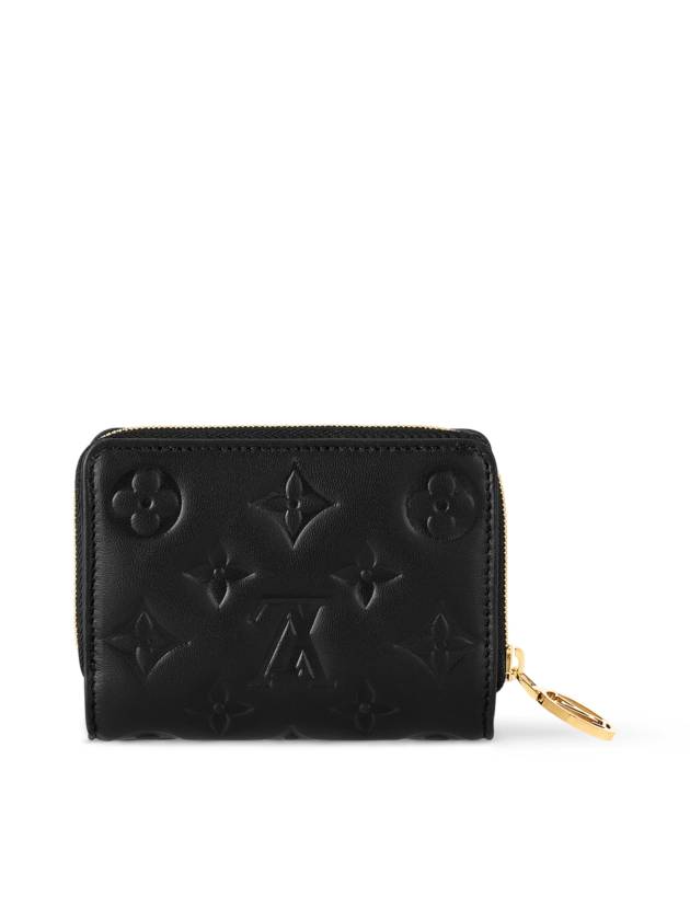 Women's Lou Monogram Lambskin Coin Purse Black