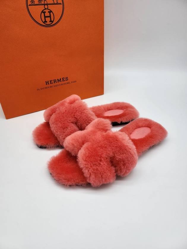 Women's Oran Fur Sandals Rose