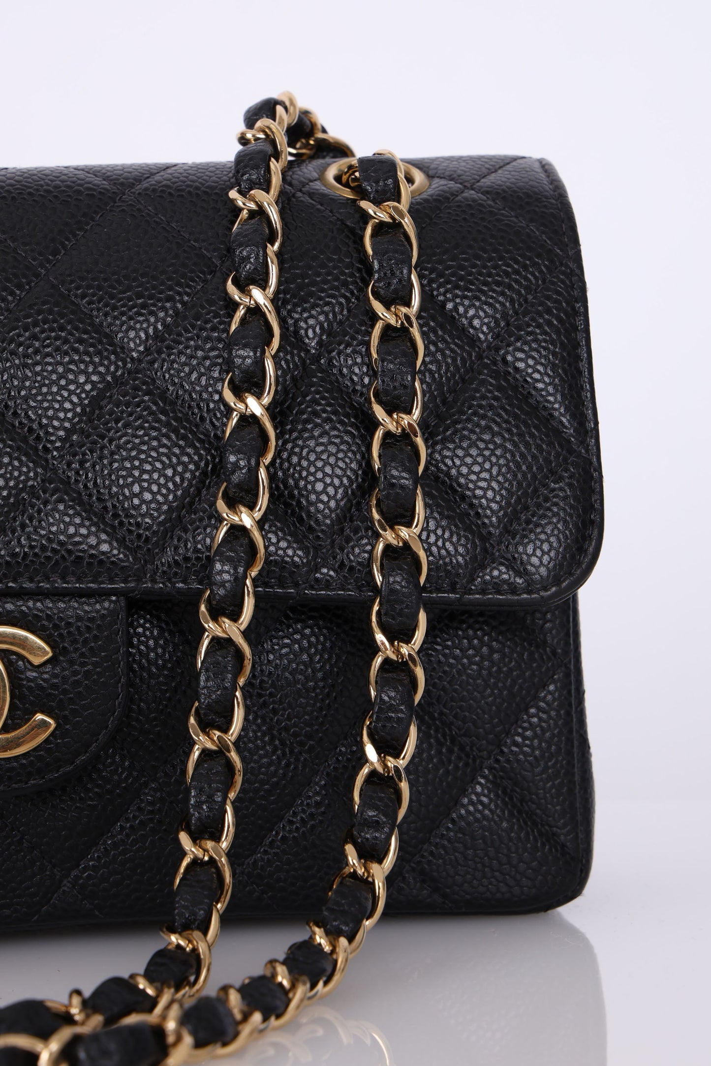 Chanel 2002 Caviar Small Double Flap