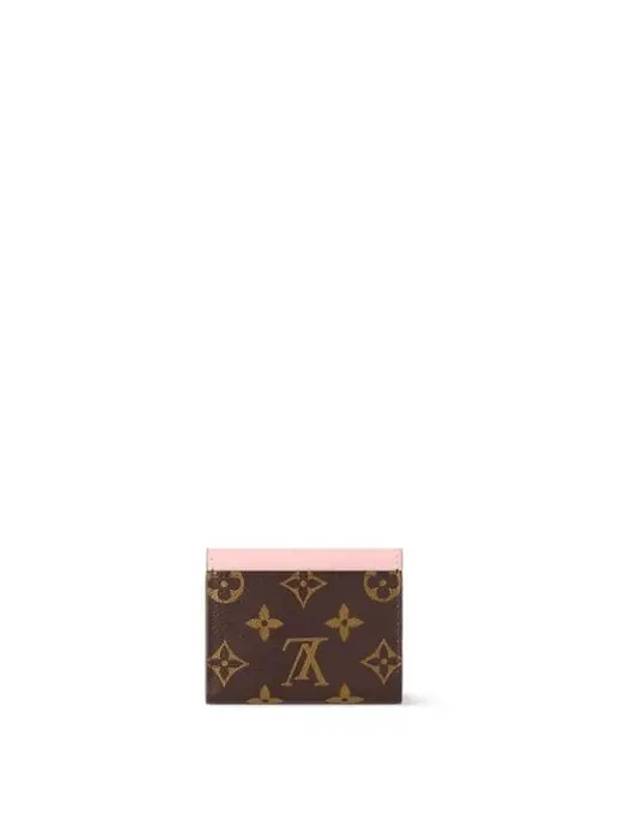 Zoe Monogram Flap Bicycle Wallet Rose Ballerine