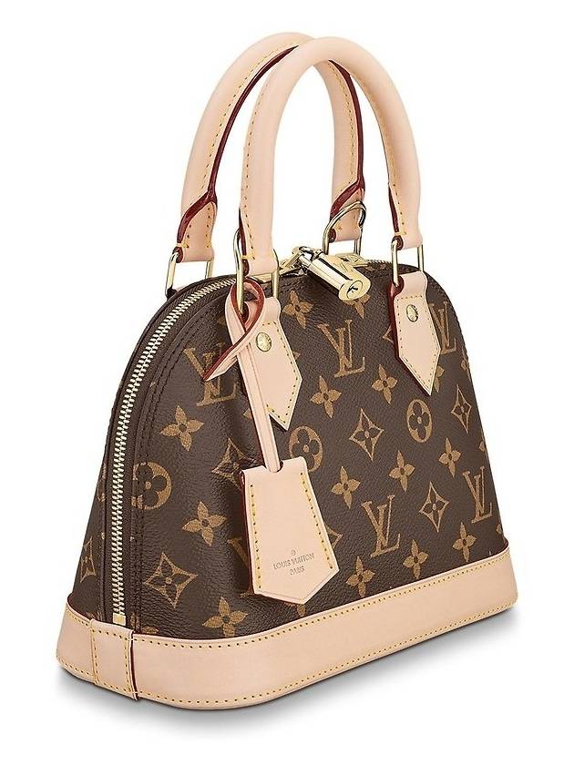 Alma BB Monogram Shoulder Bag Brown