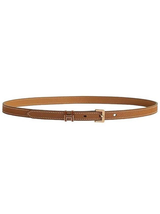 Women's Pop H 15 Leather Belt Gold Brown