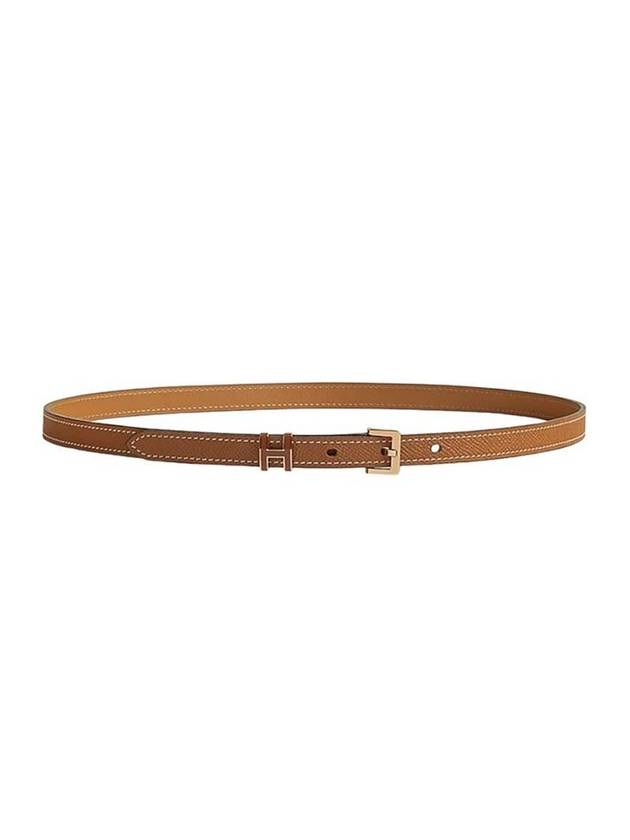 Women's Pop H 15 Leather Belt Gold Brown