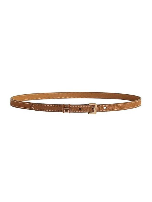 Women's Pop H 15 Leather Belt Gold Brown