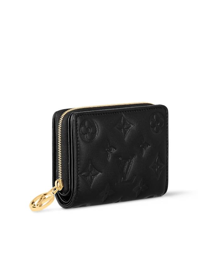 Women's Lou Monogram Lambskin Coin Purse Black