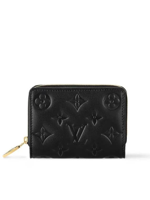 Women's Lou Monogram Lambskin Coin Purse Black