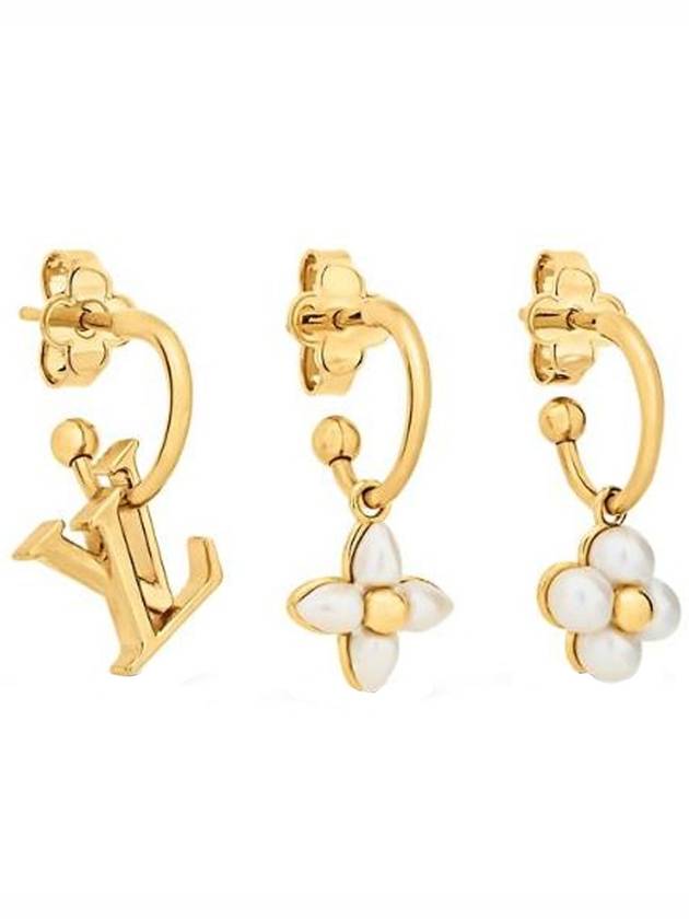 Women's LV Floragram Earrings Gold