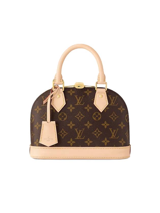 Alma BB Monogram Shoulder Bag Brown