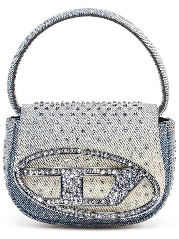 1DR Crystal-Embellished Mini Bag Blue