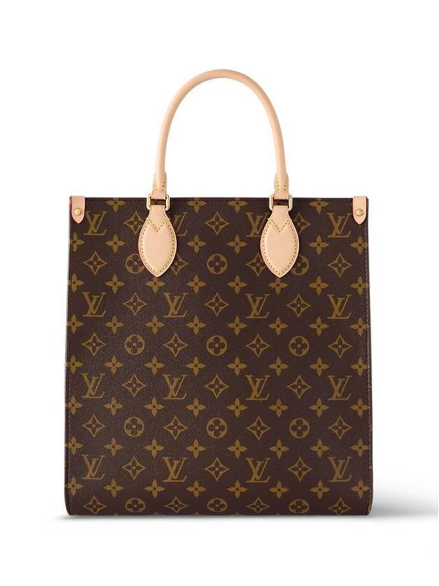 Women's Sock Pla Monogram Tote Bag Brown