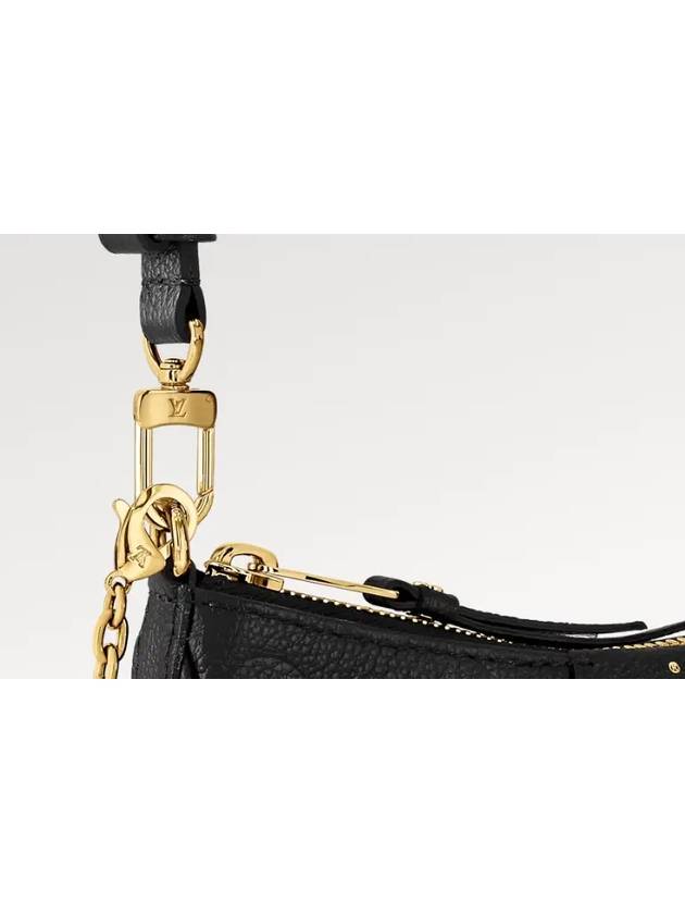 Bag Mini Chain Wallet Cross Tote Shoulder Easy Pouch On Strap Embossed Monogram Emfred Cowhide Black M80349