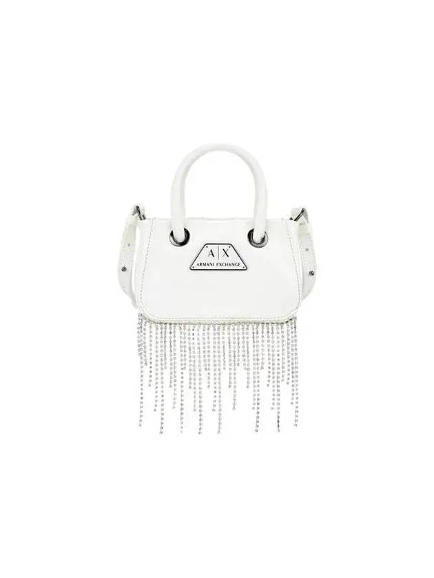 Women's Crystal Fringe Phone Case White