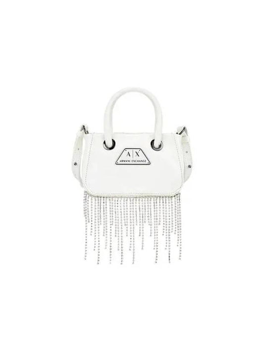 Women's Crystal Fringe Phone Case White