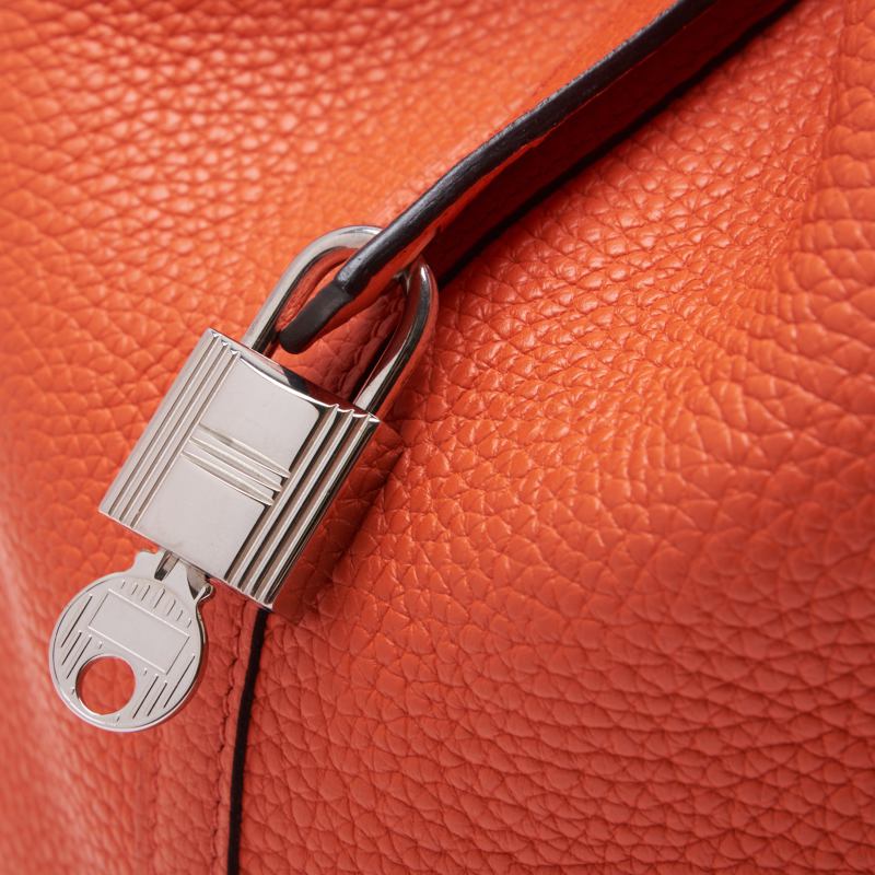 HERMES Picotin Lock MM Handbag  Clemence Orange Poppy Orange Poppy Handbag  Handbag Lady Back ( Delivery)