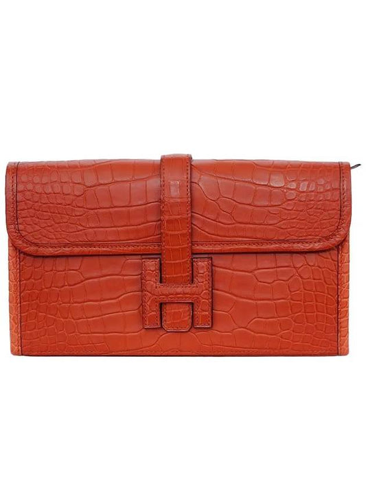 Alligator crocodile leather clutch wallet