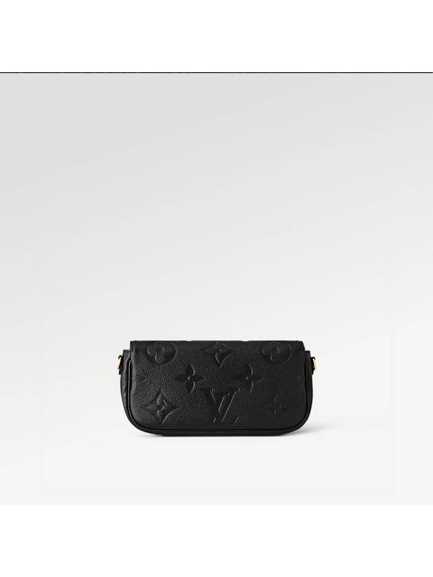 Women's Ivy Monogram Empreinte Chain Long Wallet Black