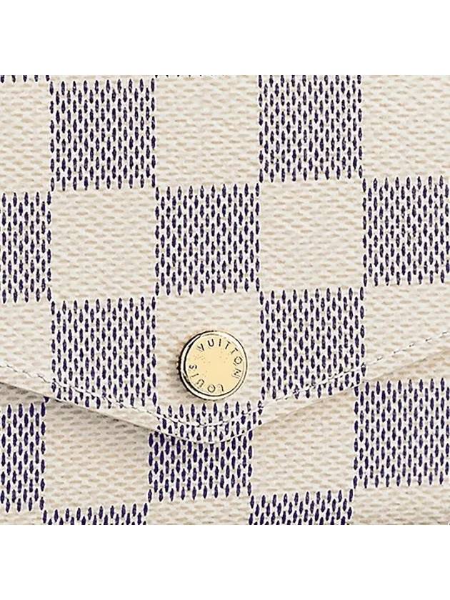 Women's Sara Damier Azur Long Wallet Ivory