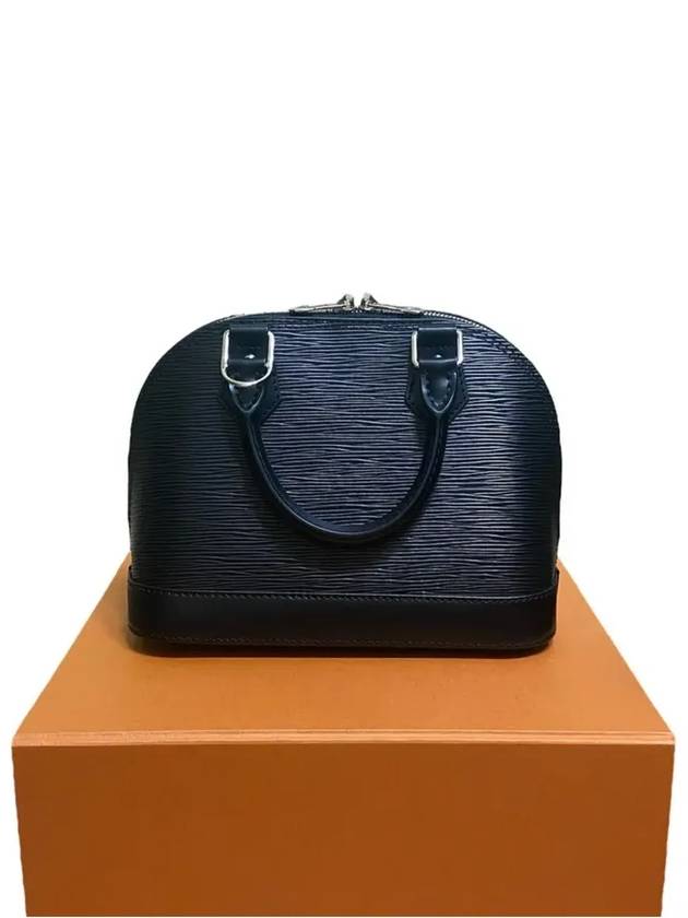 Alma BB Epi Tote Bag Black