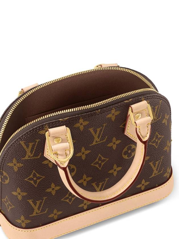 Alma BB Monogram Shoulder Bag Brown