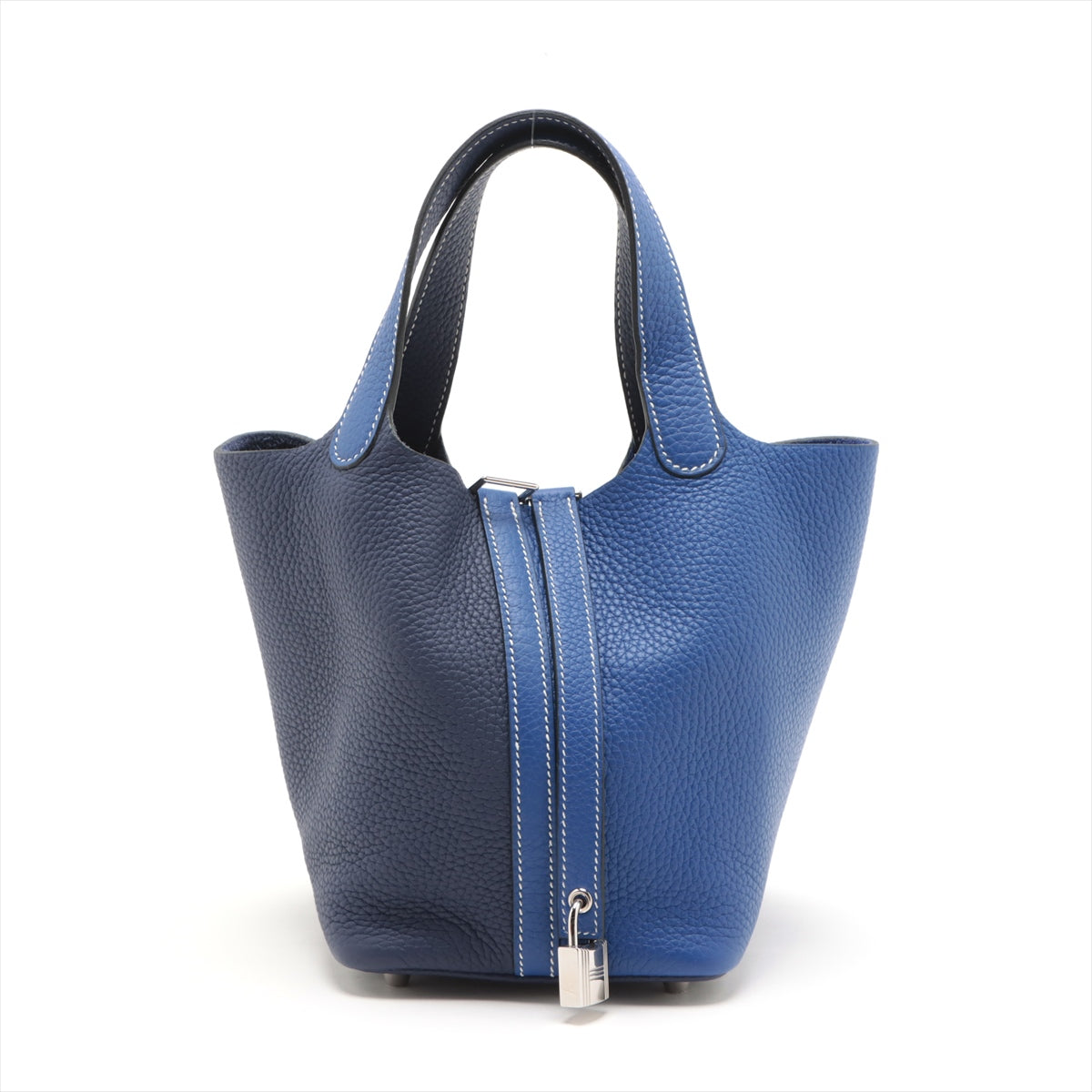 Hermes Picotin Rock PM Clemence Electric Blue Silver  Z: 2021