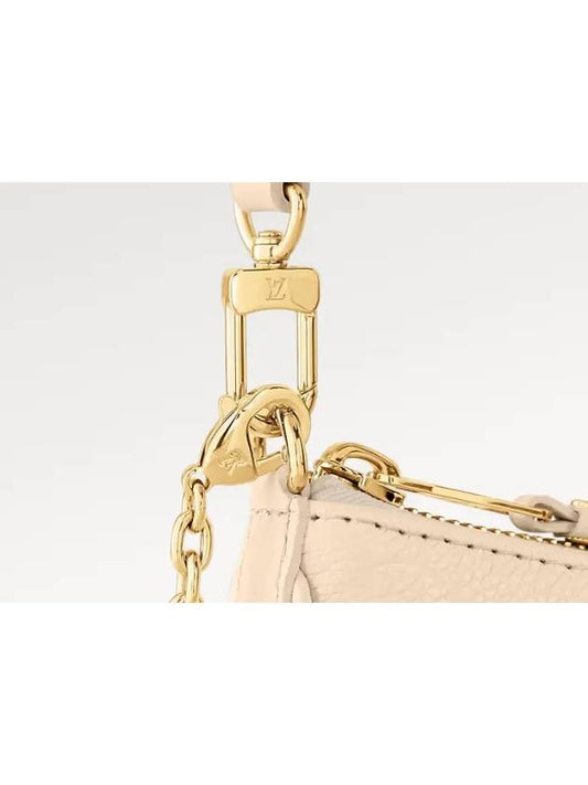 Bag Mini Chain Wallet Cross Tote Shoulder Easy Pouch On Strap Embossed Monogram Emfred Cowhide Cream White M81066