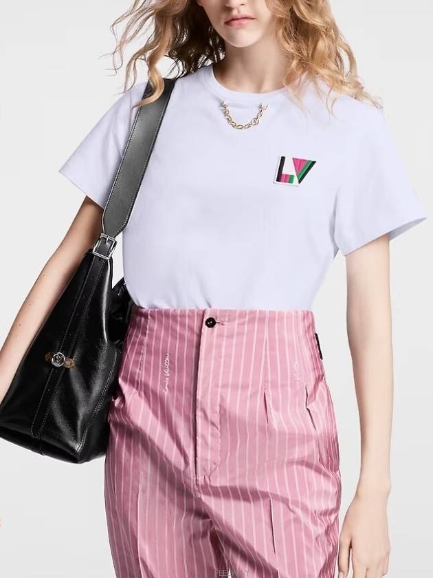 1AFOXX NEW LV Patch T Shirt Short Sleeve