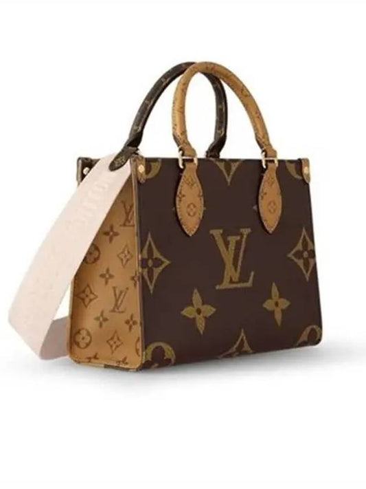 Women's Onthego PM Monogram Tote Bag Brown