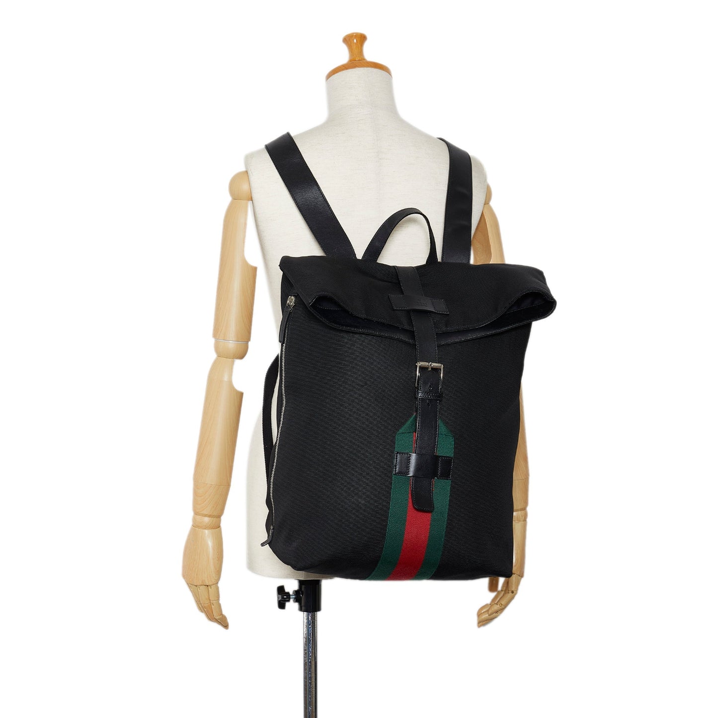 GUCCI Techno Web Fold Over Backpack