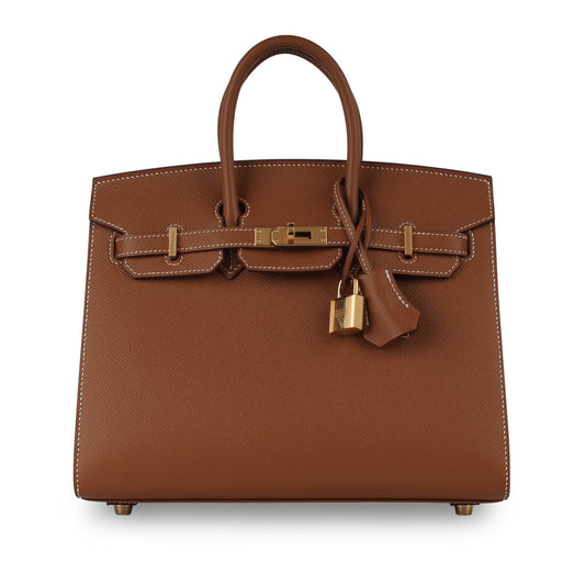 Hermes Birkin 25 - Gold Sellier Epsom