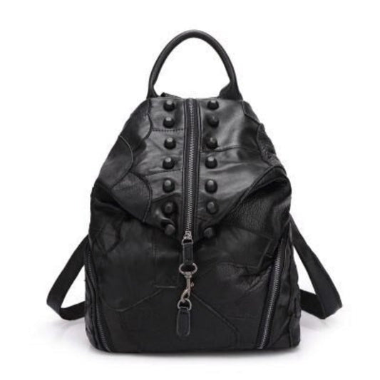 Lady Fashion Design Leather Backpacks