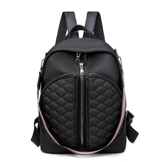 Solid Color Shoulder Backpack For Women