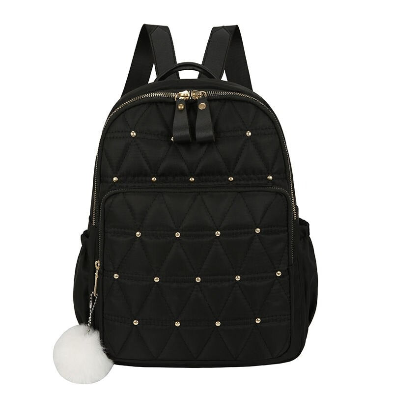 Solid Color Casual Travel Backpack