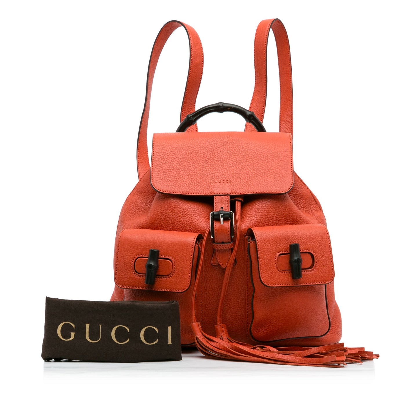 Gucci Bamboo Backpack Orange