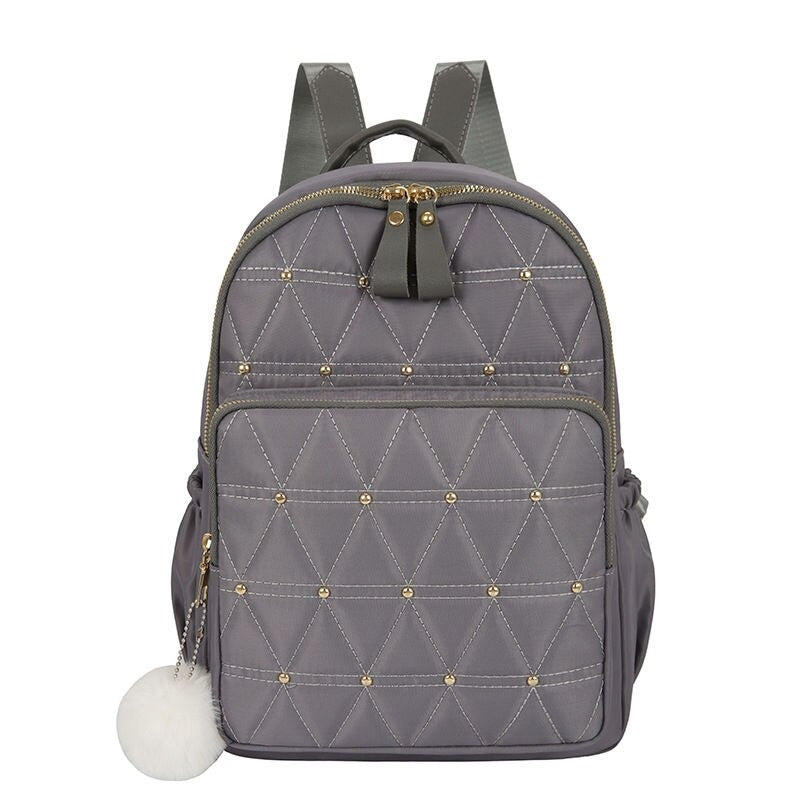 Solid Color Casual Travel Backpack