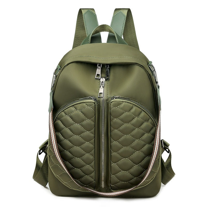 Solid Color Shoulder Backpack For Women