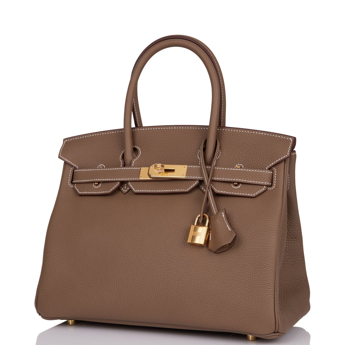 Hermes Birkin 30 Etoupe Clemence Gold Hardware