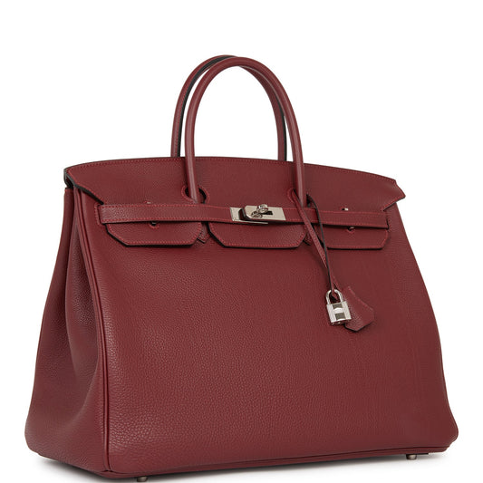 Hermes Birkin 40 Rouge H Togo Palladium Hardware