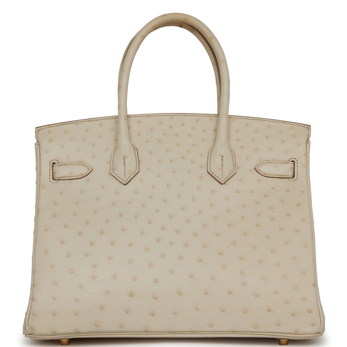 Hermes Birkin 30 Beton Ostrich Gold Hardware