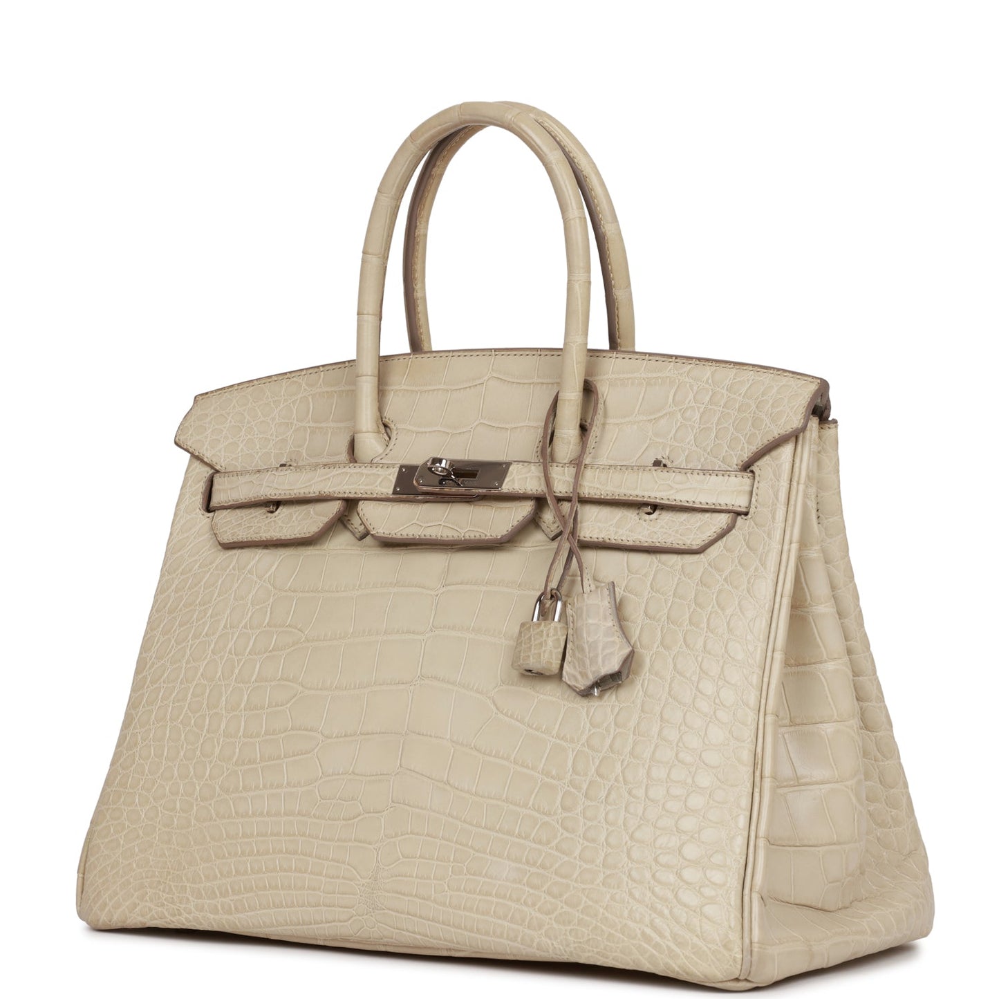 Hermes Birkin 35 Beton Matte Alligator Palladium Hardware