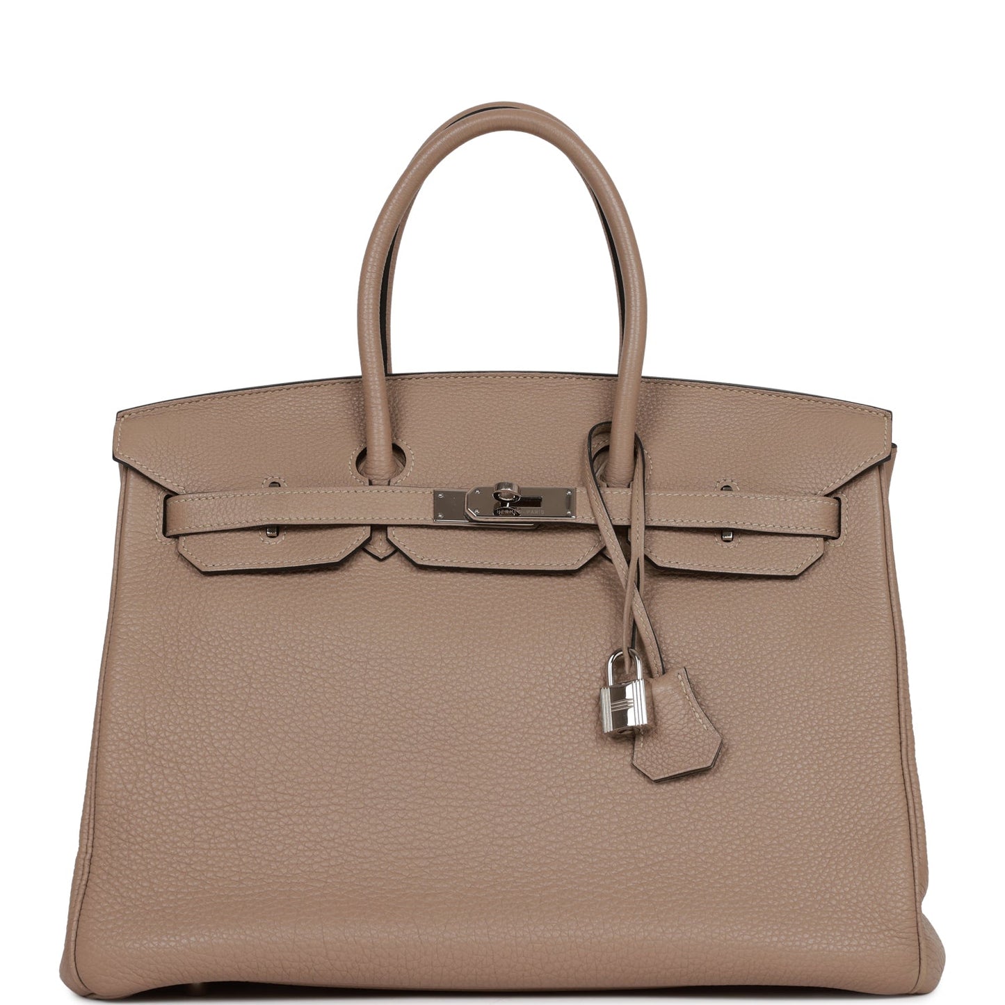 Hermes Birkin 35 Gris Tourterelle Togo Palladium Hardware